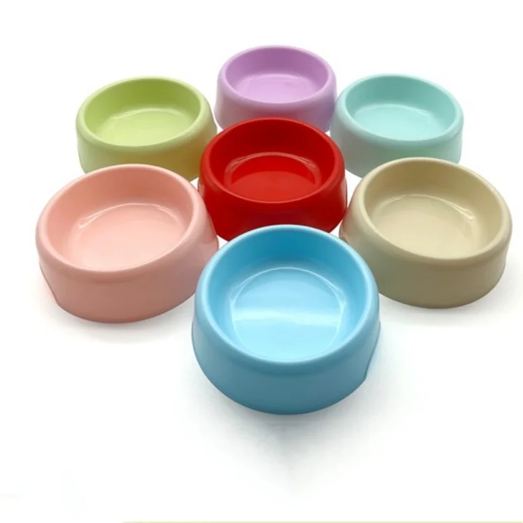 Wholesale Custom Portable Luxury Candy Color Pet Feeding Food Water Bowl Feeder Cat Dog Bowls