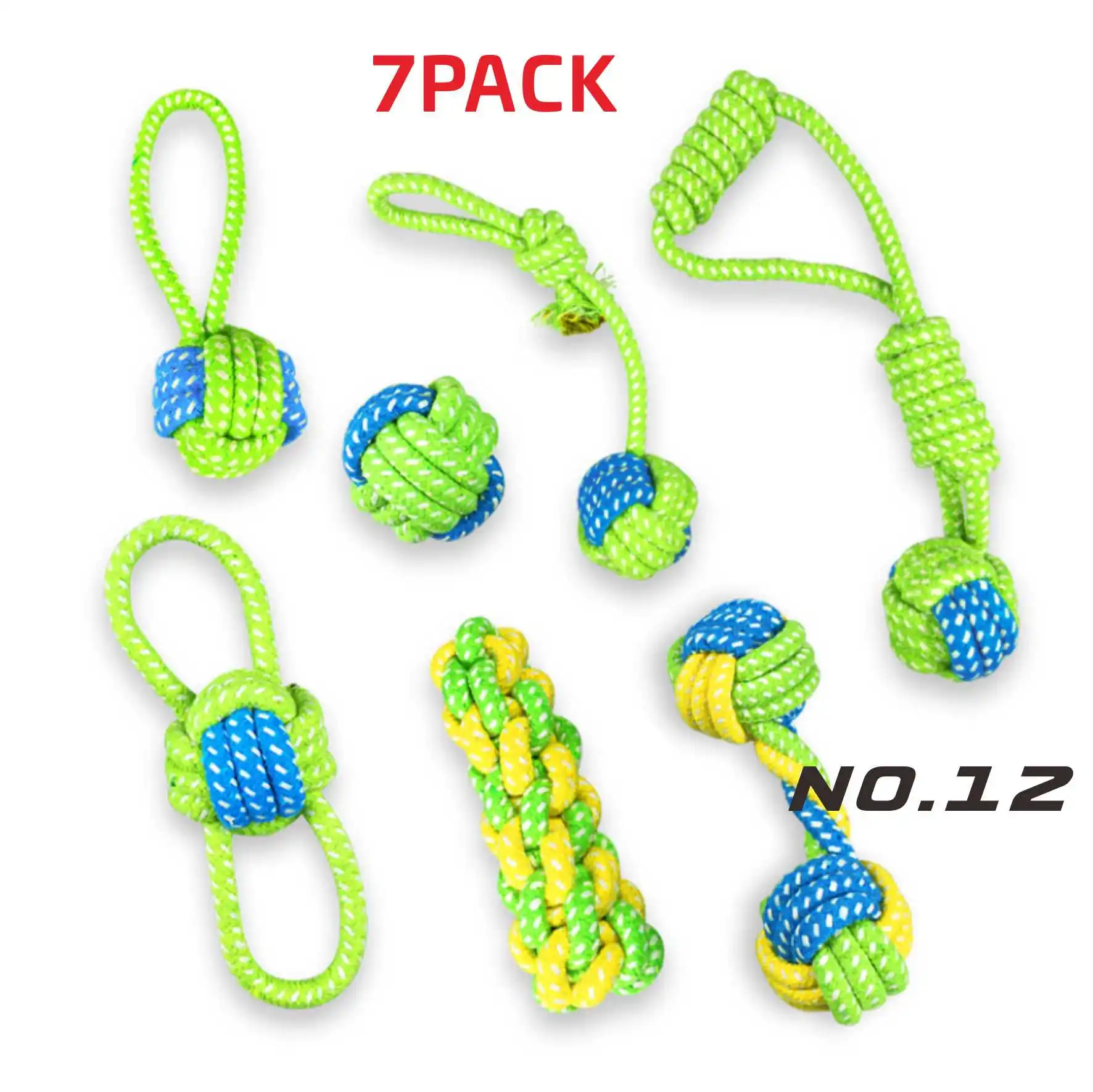 
Factory wholesale price dog toys chew toys rope dog rope toys set F00A88 10 pack 