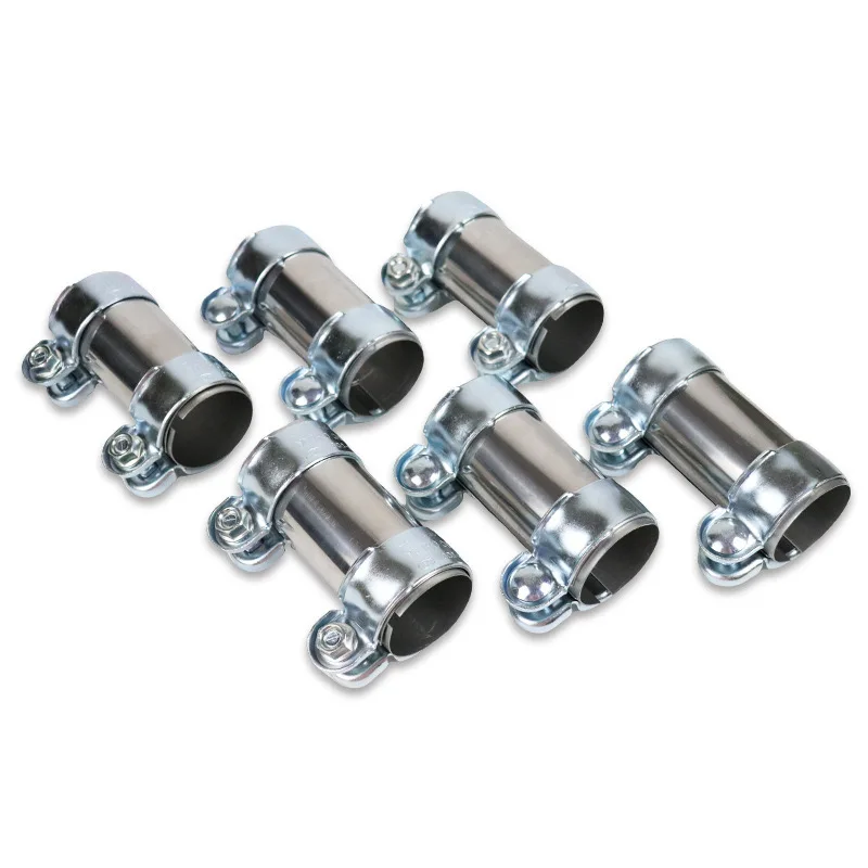 Зажим для выхлопной трубы из полированной нержавеющей стали диаметр 45-65 мм с винтом M10*30 крепления турбин автомобильный соединитель