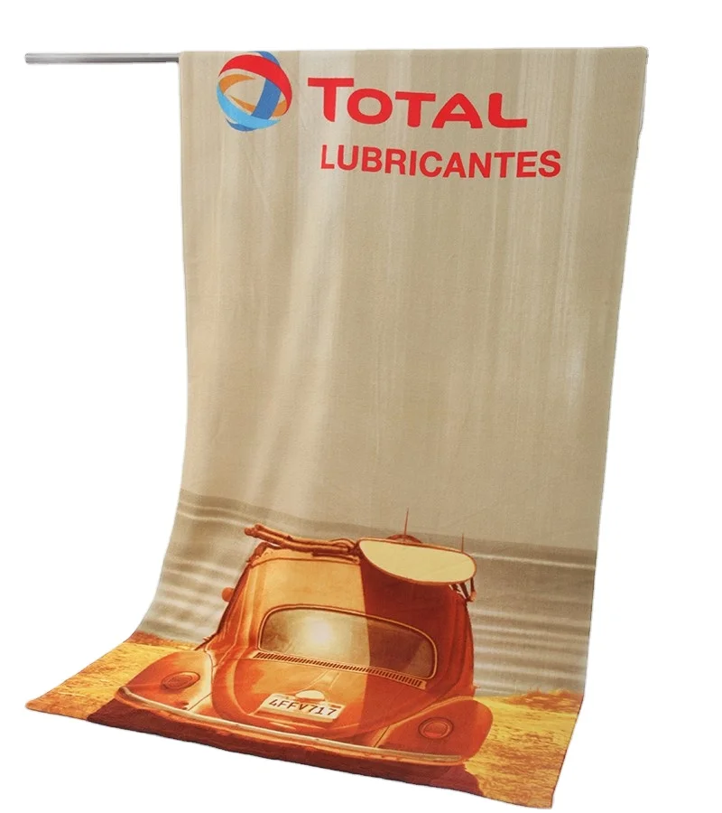 Custom Promotion Full Reactive Printed Velour Beach Towels with Rectangle Shape for Adults