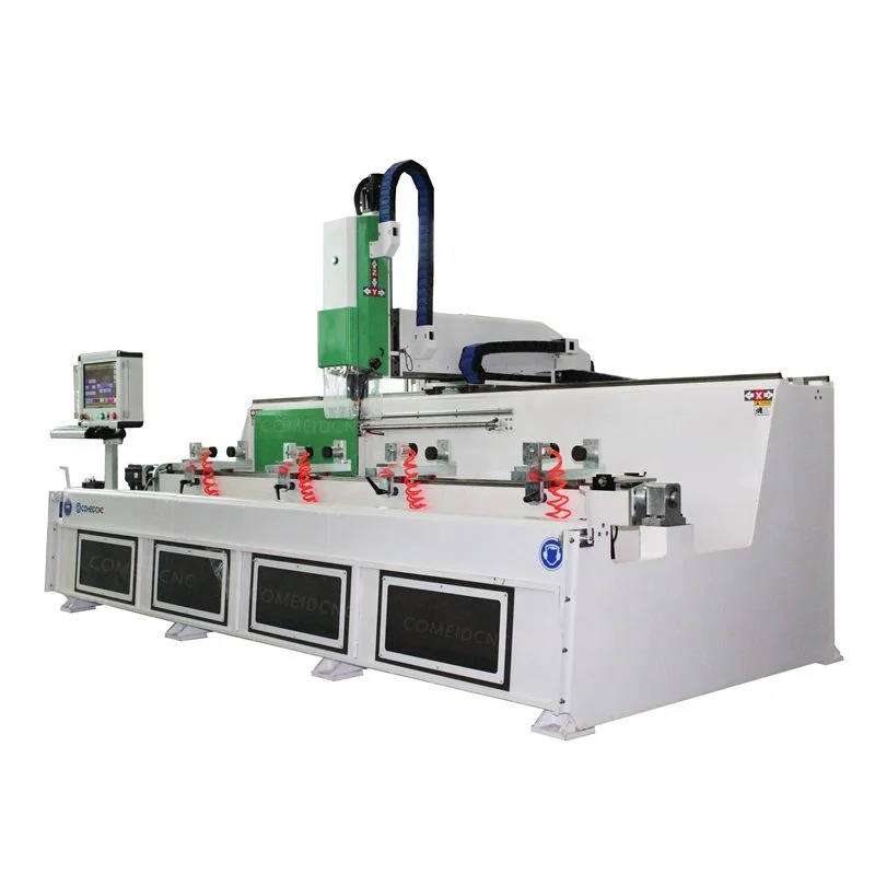 ATC CNC Drilling And Milling Machine Aluminum Profile Cutting CNC Machining Center For Window Door Curtain 8 Tools
