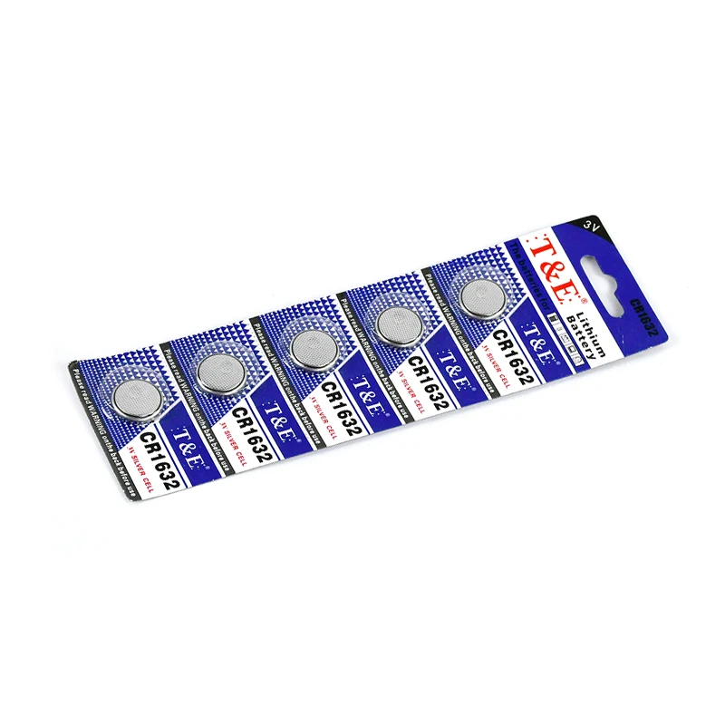
5pcs lithium cell coin battery 3V CR1632 button batteries 