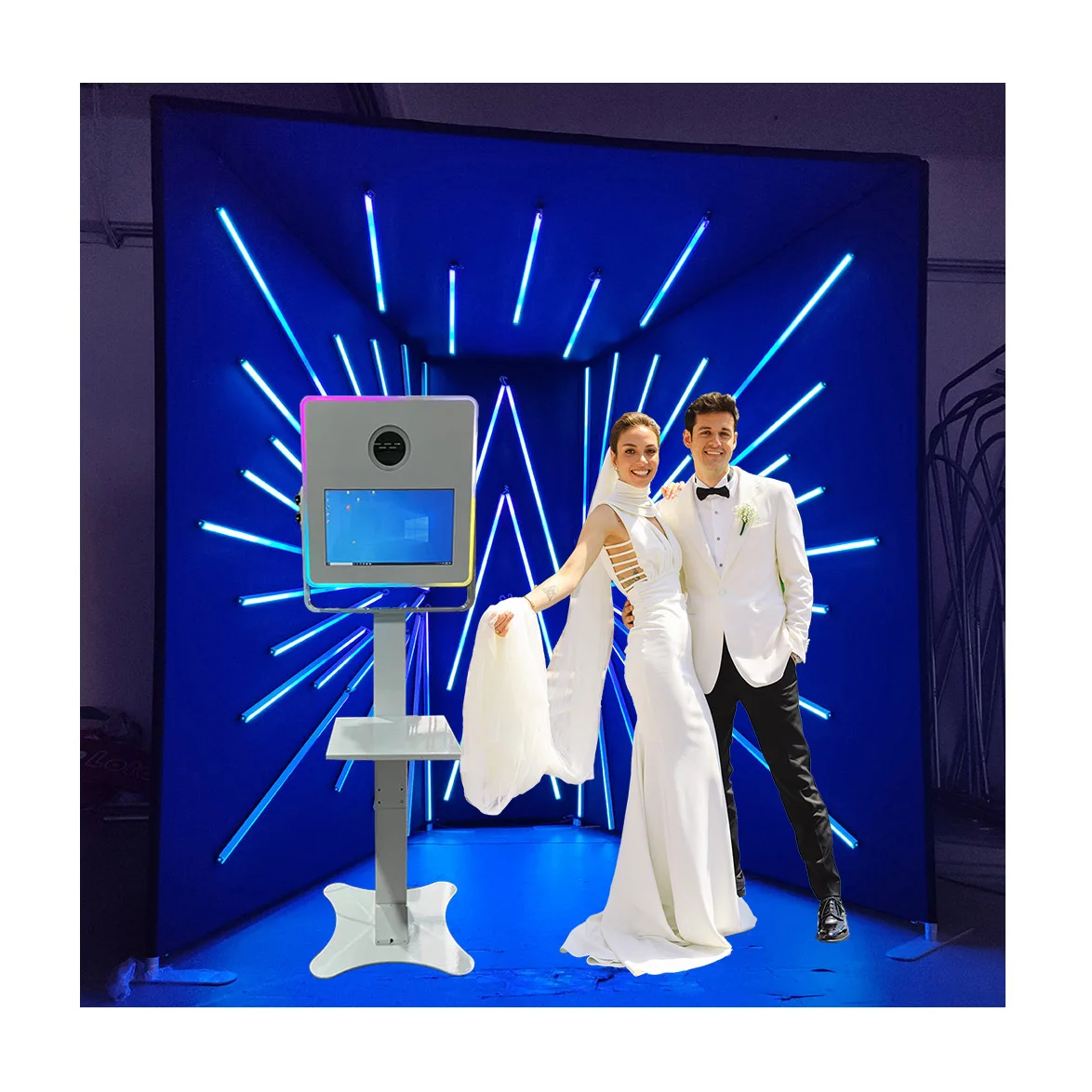 Selfie Machine Kiosk Video Booth 15.6 Print Wood Mirror Photo Booth