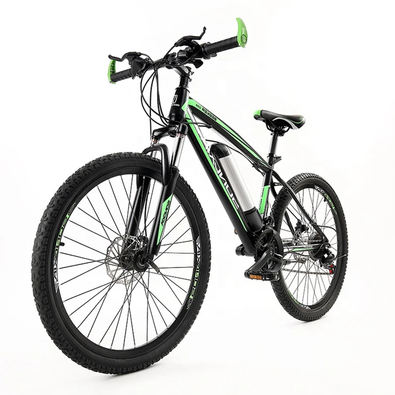 Green life 26 inch e bike 36v 250w rear wheel disc brake electric mountain bicycle for Sale