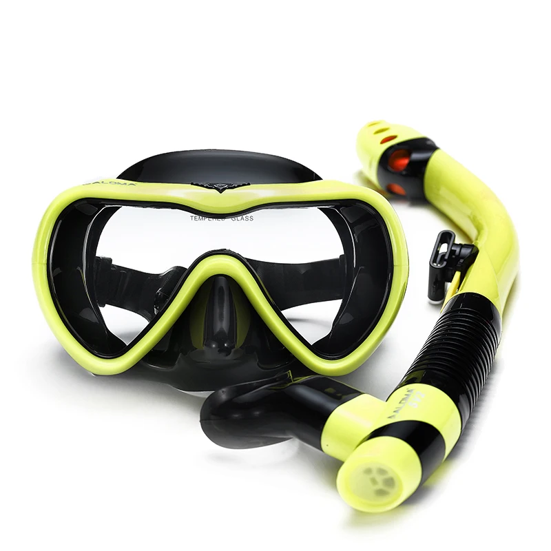 ALOMA factory Snorkeling gear diving mask set with high quality dive snorkel tube and goggles