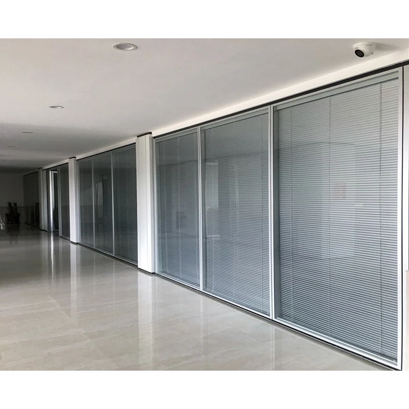 Flexspace 2023 new Fireproof metal frame partition wall, double glass partition for office partition with glass door