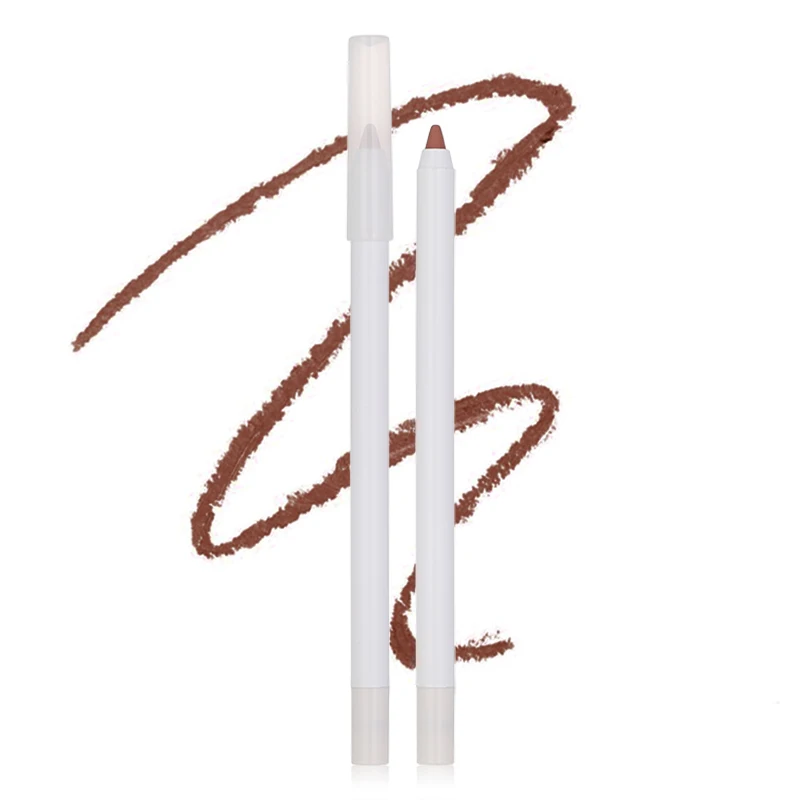 F51  Wholesale custom vegan cruelty free lip liners custom private label creamy brown lip liner