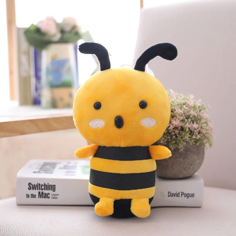 Customized Cute Bee Plush Dolls Colorful Plush Toy Custom Stuffed Bee Toys