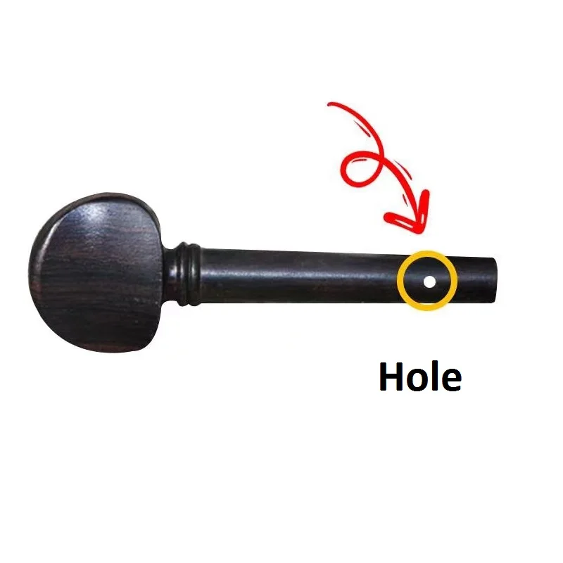 violin Ebony Peg fish eye Ebony Peg accessory wholesale 4/4 3/4 1/2 1/4 1/8 1/10 1/16