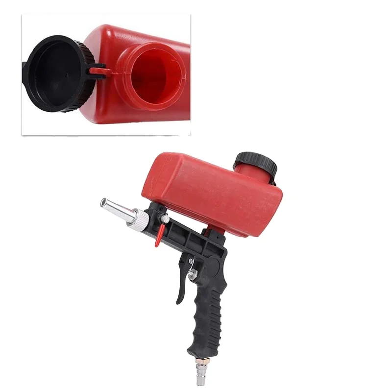 Handheld Pneumatic Sandblasting Gun for Rust & Oil Impurity Removal New Small Tool with Customized OEM Support