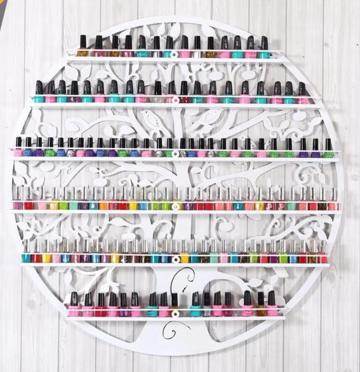 New Metal Iron Oval Display Stands Nail Polish Rack