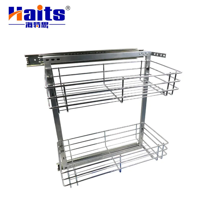 Kitchen Magic Corner Basket Stainless Steel Kitchen Drawer Basket Commercial Lazy Susan Pull Out Basket