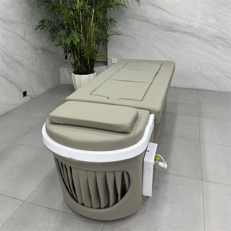 Siman salon furniture water circulation head therapy shampoo bed washing chair with head therapy  and technician chair