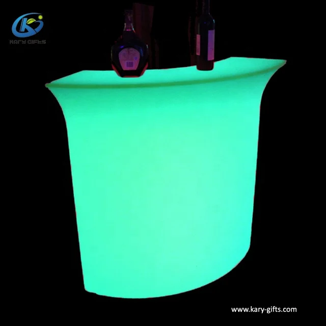 Outdoor Summer Beach Bar Table LED DRINKS BAR COUNTER