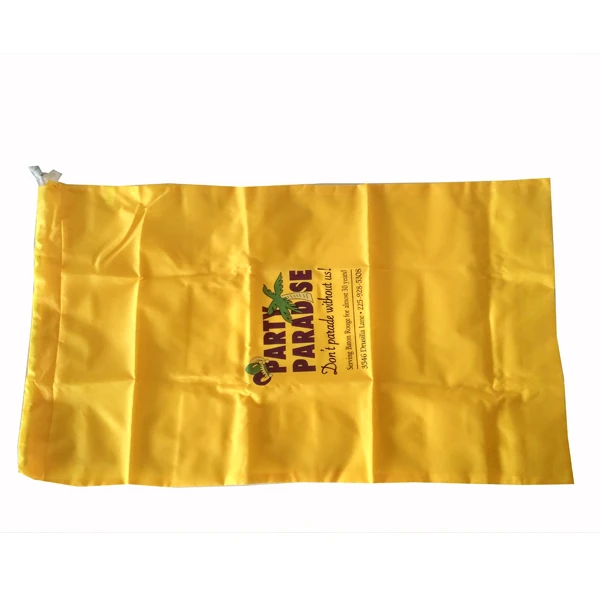 
High quality heavy duty polyester fabric material own logo low MOQ extra large hotel laundry bag 