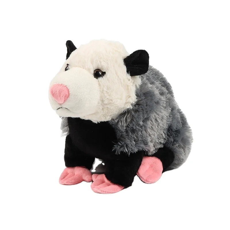 New Creative Simulation Mouse Plush Toy Gift for Kids Opossum Plush Possum lifelike opossum stuffed animal