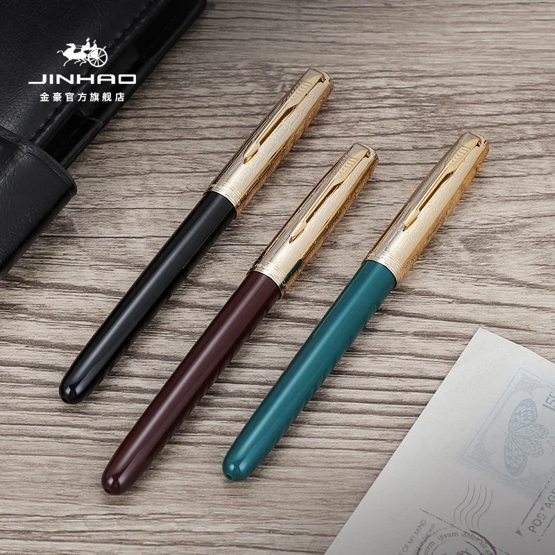 Jinhao 86 дизайн в сетку ручка колпачок перьевая ручка рекламный подарок каллиграфия гладкая ручка для письма