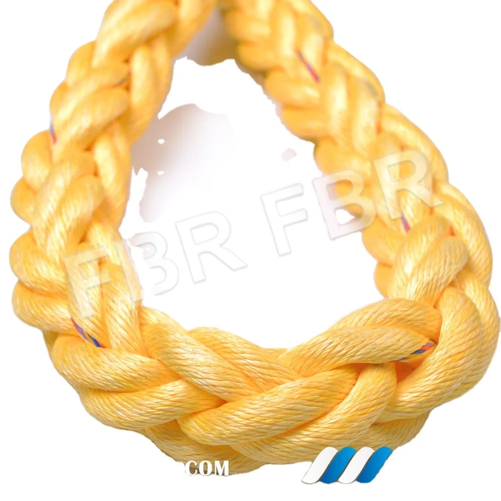 pp  floating mooring rope polypropylene danline towing rope  polyolefin rope  for boat 8 strand or 12 strand