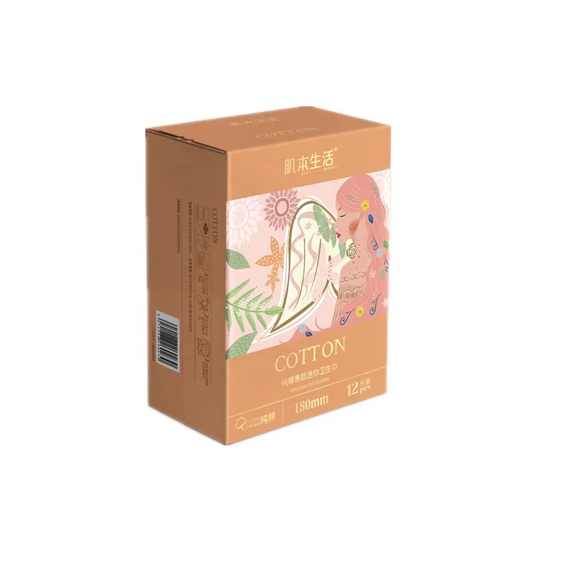 Ultra Thin Menstrual sanitary pads with Wings Heavy Flow Absorbency Organic Cotton Top sheet