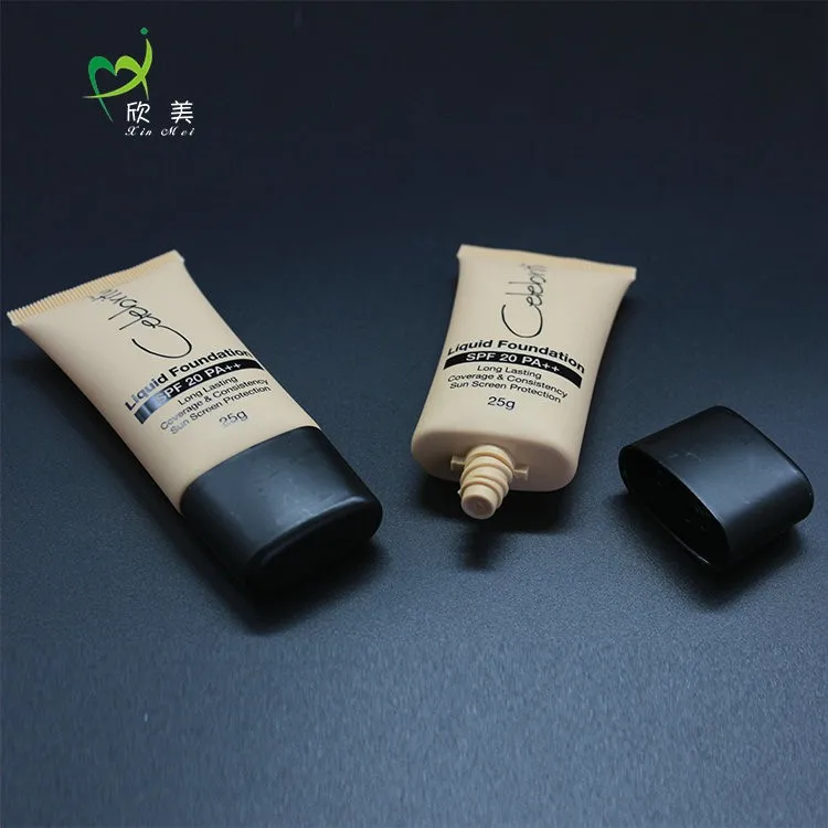 3ml 15ml 100ml 200ml 300ml 400ml small diameter plastic tube packaging colored container BB cream plastic empty cosmetic tube
