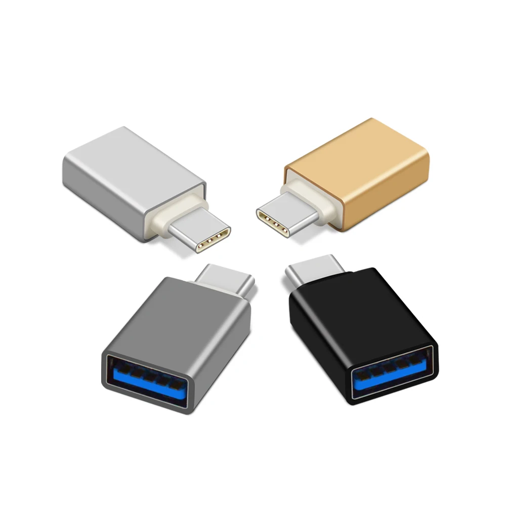  Высокоскоростной адаптер Otg Usb Type C папа-Usb 3 0 мама для