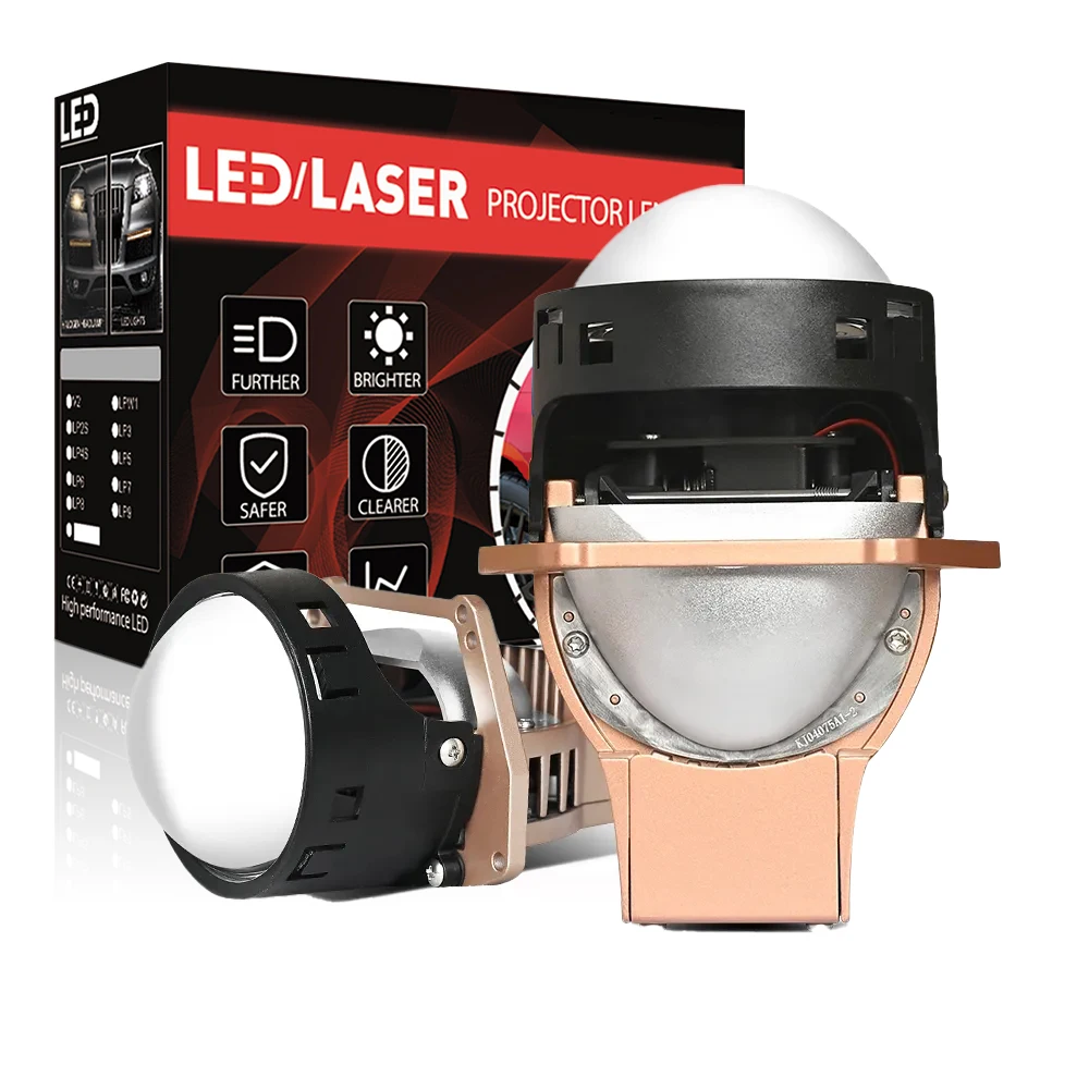 Xenplus K8 Factory Wholesale Auto Car Head Light 65W 6000k 30000LM 3.0 Inch Bi Led Projector Lens Hi/lo Beam Conversion Kit
