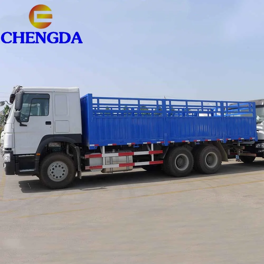 China Sino Truck HOWO Cargo Truck Chassis 45m3 Fence Truck Hot Selling In Somalia