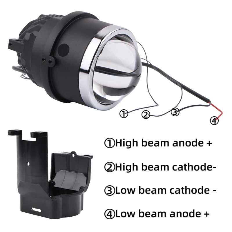 Car bi-led headlights IP67 Waterproof 3000K 3.0 inch fog lamp bi led laser projector lens