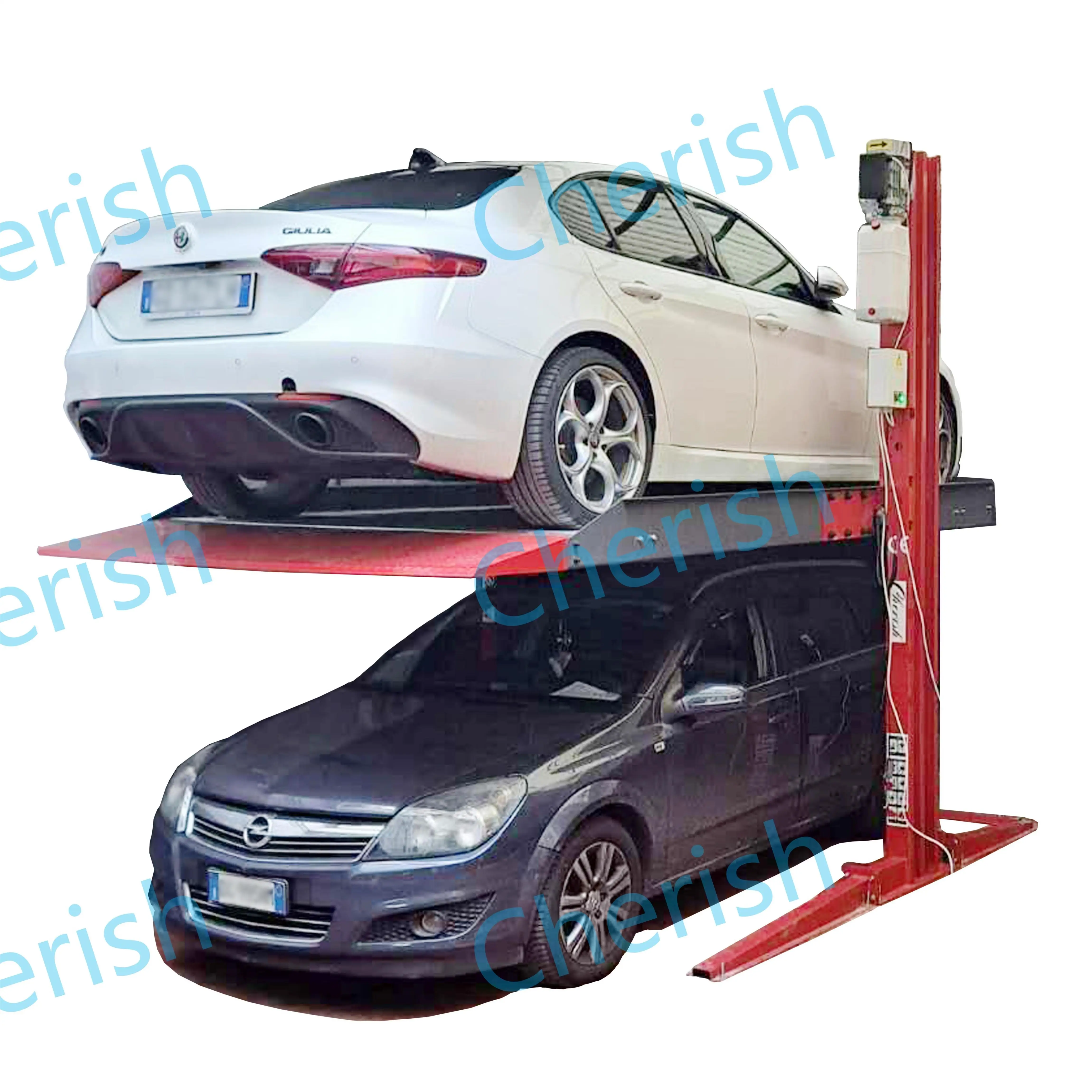 Two Post Auto Stacker Simple Lifting Automatic Car Elevator Parking Lift with CE
