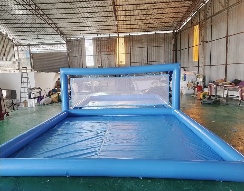 Customized Blow-Up Inflatable Water Volleyball Court Giant Portable Inflatable Volleyball Pool Court