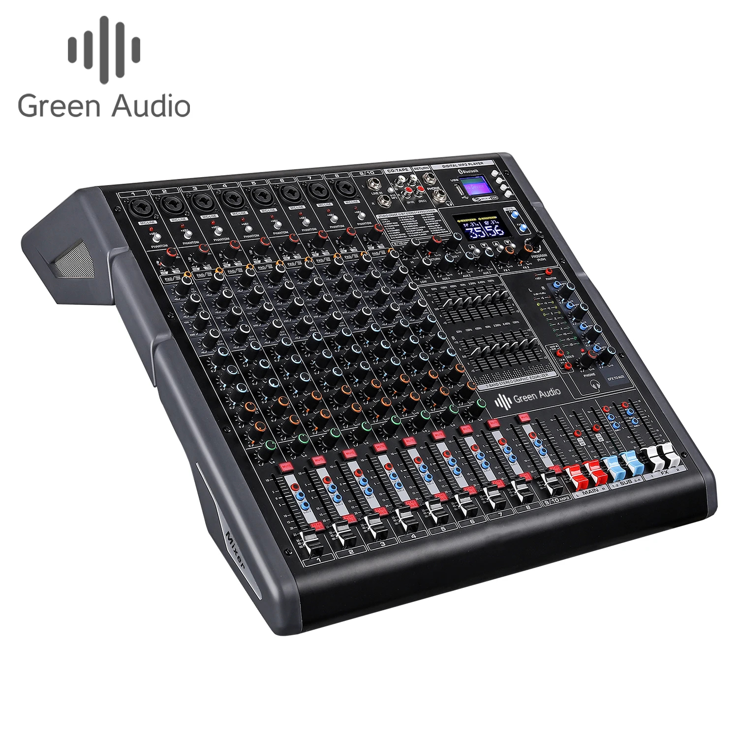 GAX-TF10 Professional Audio Mixer With Bt Reverb Effect Device Dj mixing console Audio Sound System For Bar Party