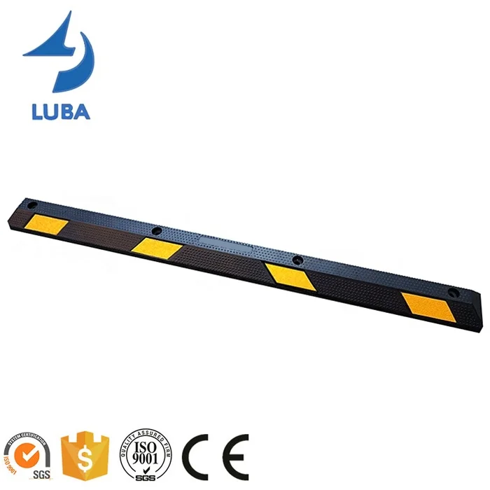 1830*100*150Mm China Factory Heavy Duty Truck Safety Rubber Wheel Stoppers