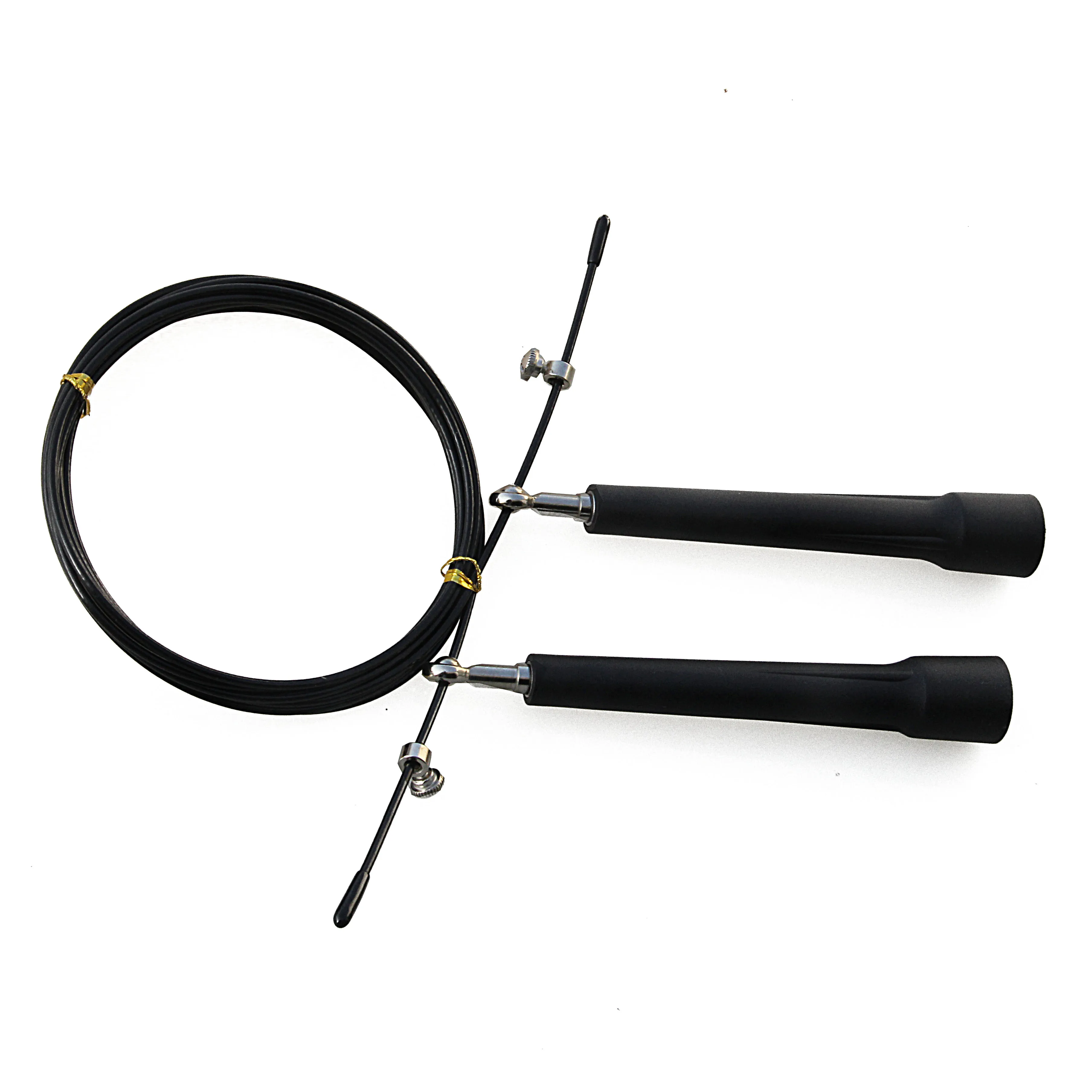 Professional wholesale heavy duty adjustable bearing springseil movement weighted speed pvc steel wire skipping rope