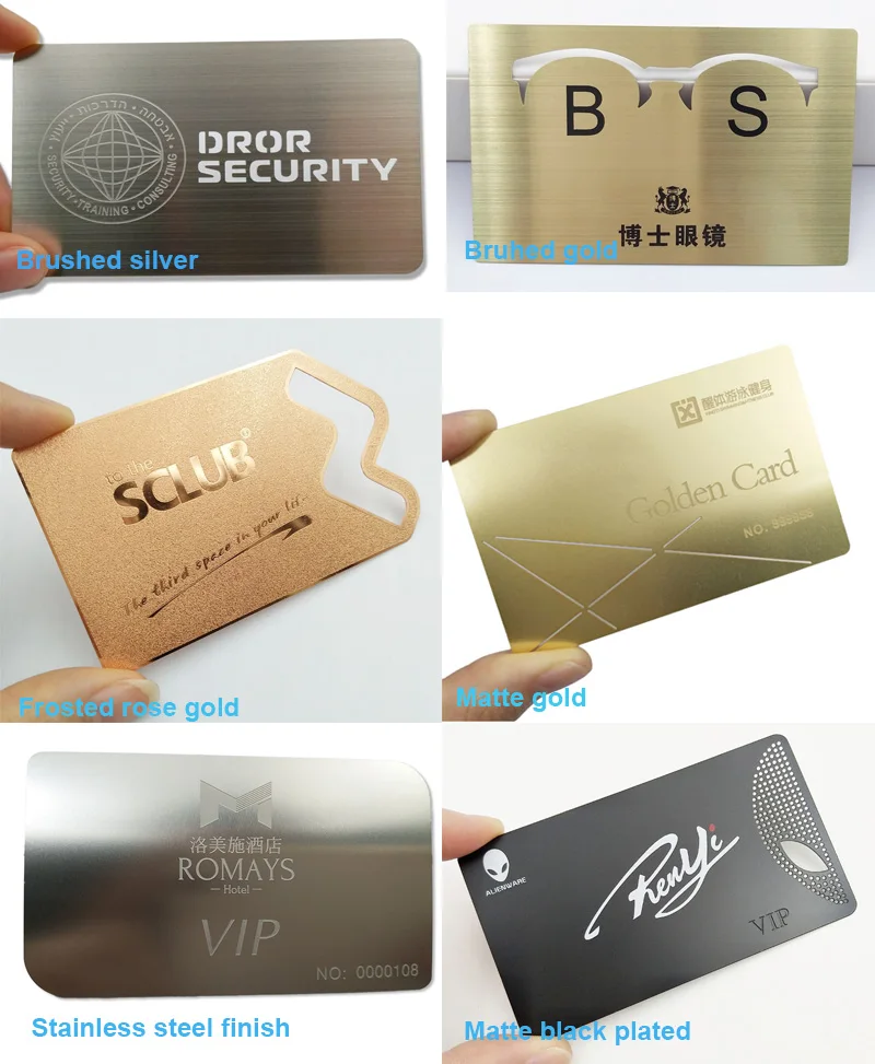 Custom luxury authenticity card metal warranty card for Watch / Jewellery