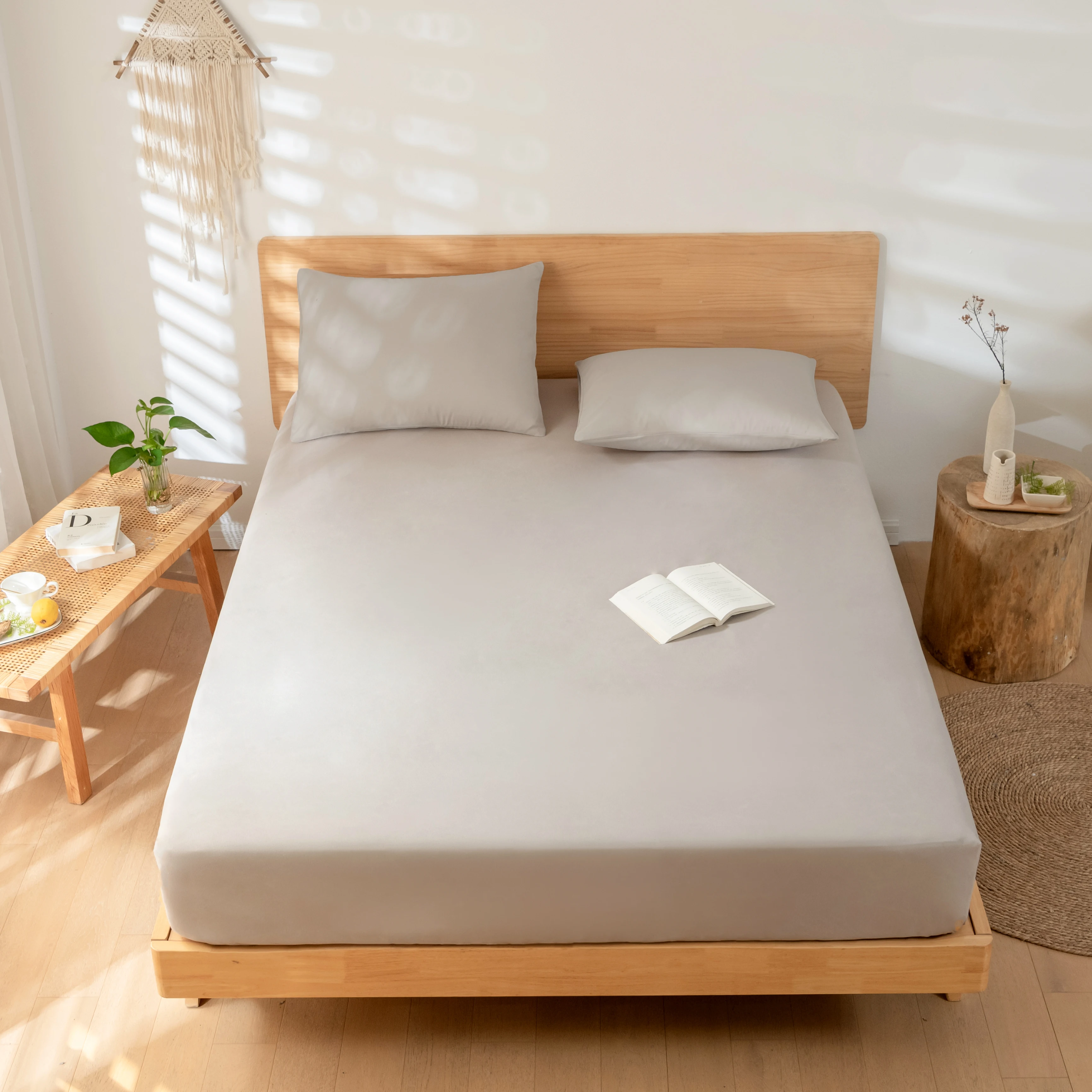 Однотонное высококачественное постельное белье из матовой микрофибры, удобное постельное белье, простыня, натяжная простыня, эластичное постельное белье