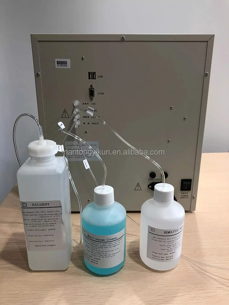 
3 part fully automated hematology analyzer cheap price With two chambers 