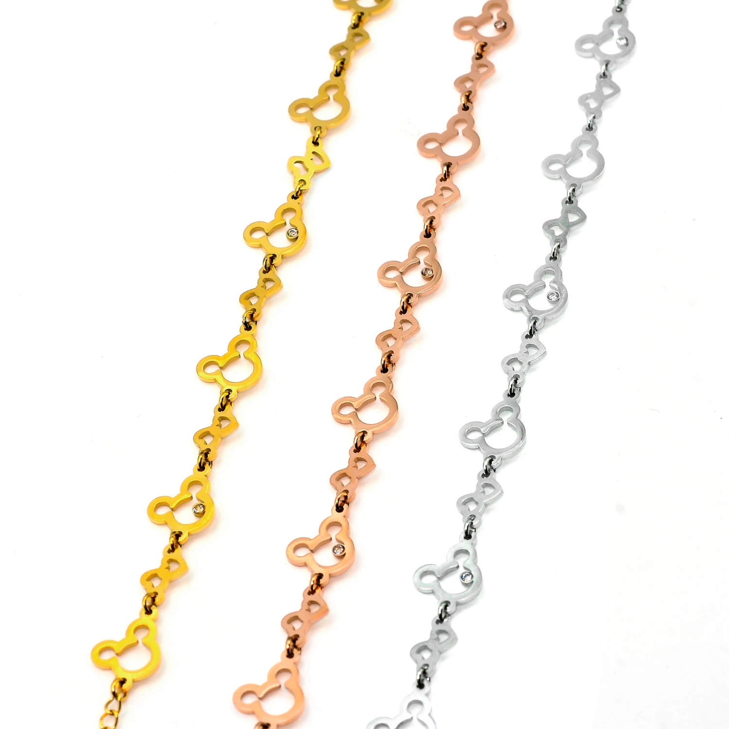 Браслет с мышкой ювелирные изделия Женские аксессуары циркониевые браслеты на лодыжке для женщин