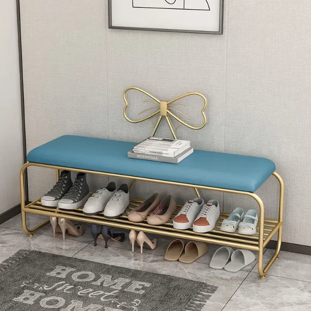 House hold entrance shoe changing Fitting Stool Long  Stools rack cabinet shoe bench with seat