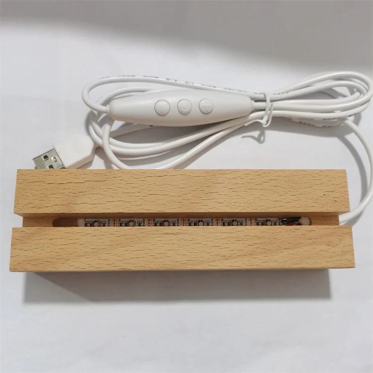 RGB 3D Vision LED Table Night Color Changing Table Lamp Acrylic Board Decoration USB Bedside Lamp