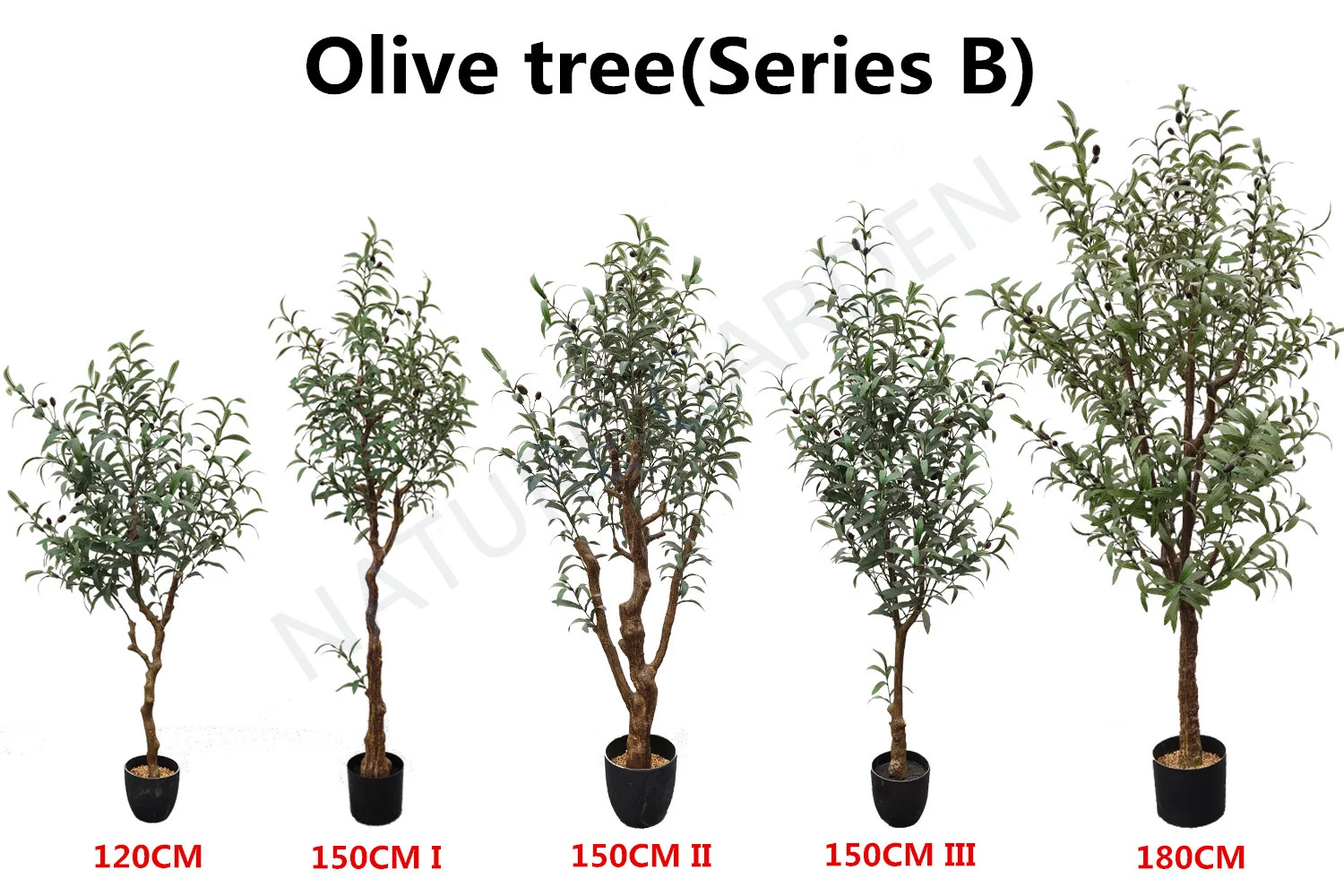 New Style Fake Olive Silk Branches Leaves Topiary Plant Artificial Decorative Tree