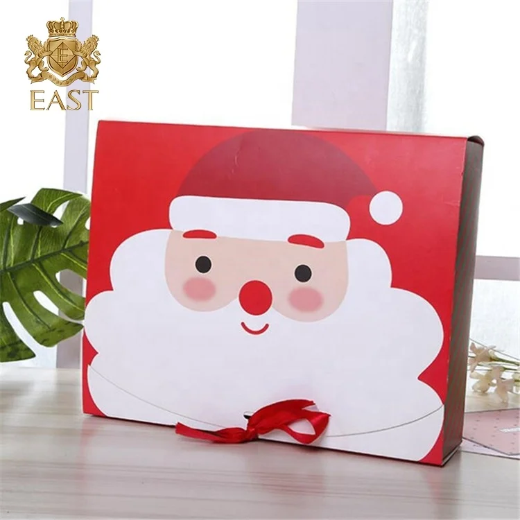 Christmas Santa Design Printing Art Paper Gift Box