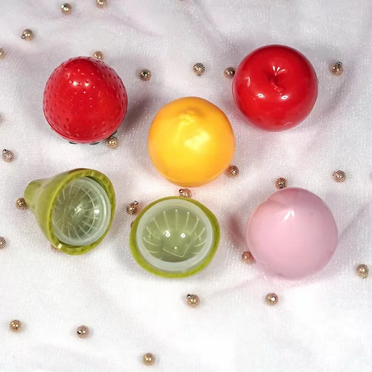 Travel Storage Fashion Colorful Custom Antique Cute Plastic Contact Lens Case Fruit Design