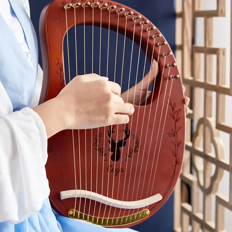 musical instrument harp 16 strings mini lyra harp instrument for beginners