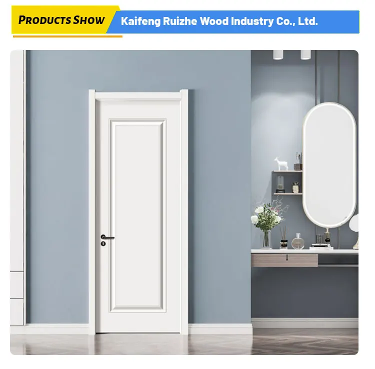 Chinese supplier Promotion high quality modern design melamine mdf door for apartment interior room door