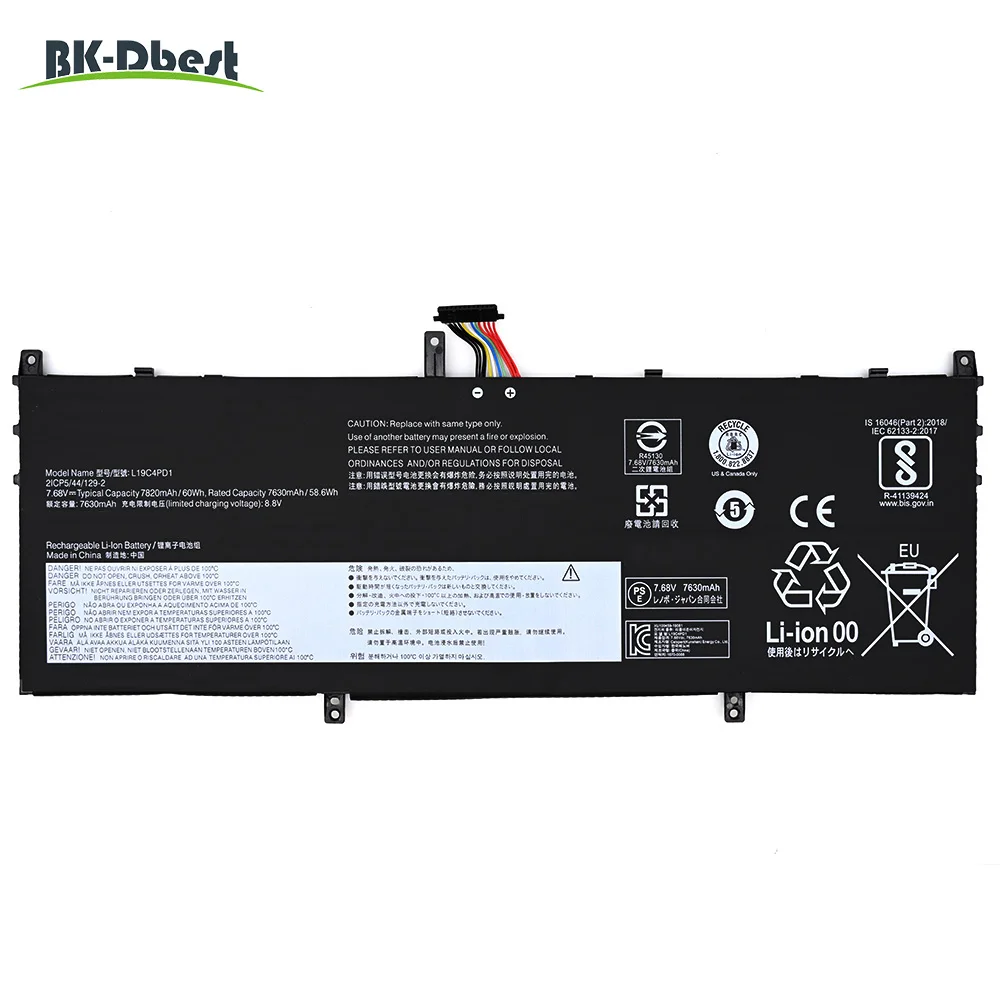 Replacement Laptop Battery L19C4PD1 L19d4pd1 Battery For Lenovo Yoga C640 13 C640 13iml Laptop 5b10u65274 5b10u65275 Sb10w67395