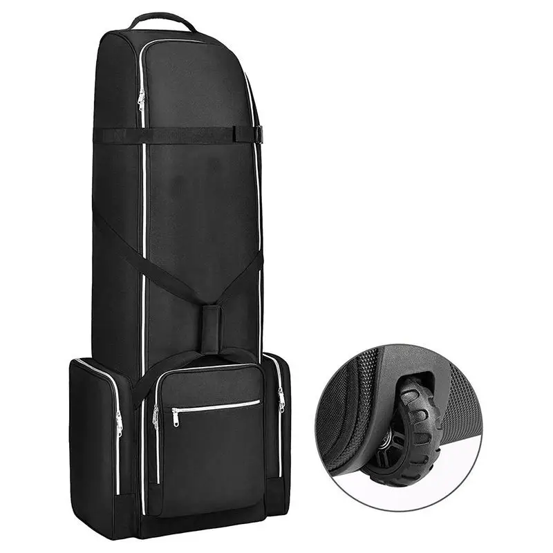 Xiamen chengsheng golf bag lightweight folding  golf travel bag with wheels cover for air travel