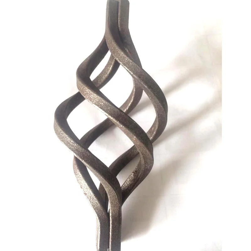 steel decorations accessories iron decoration Q235 steel rod wrought iron Handmade Baskets Iron Twist 4 Rod Baskets