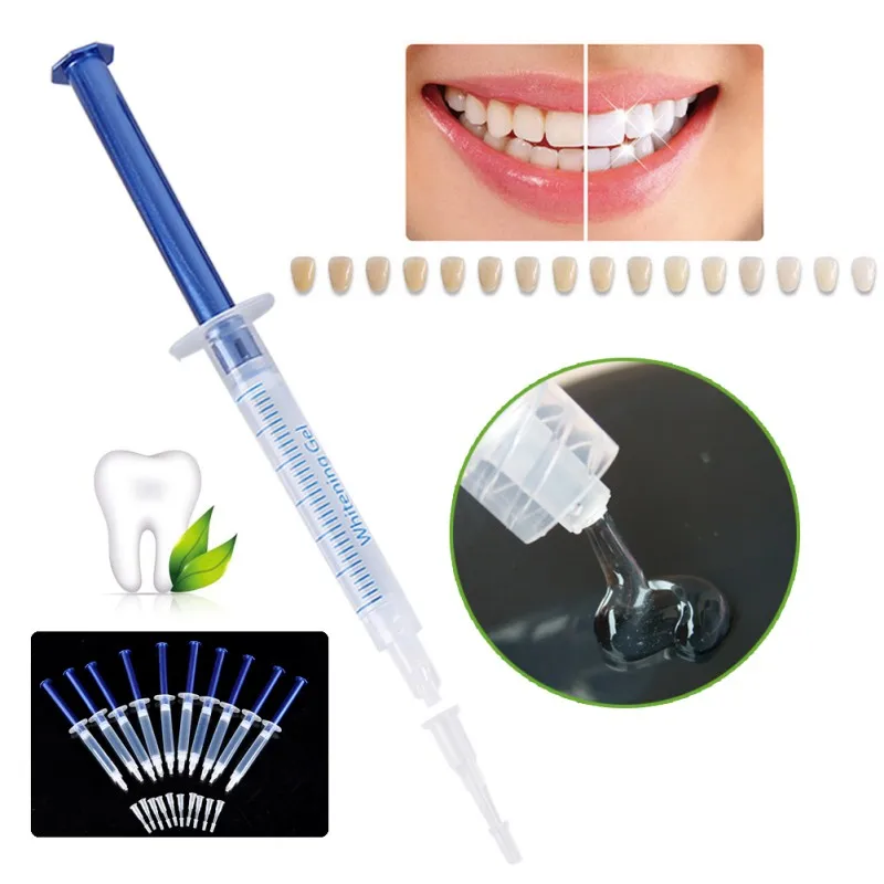 Teeth Whitening Gel 35% HP,Dental Whitening Gel Professional 25% or 35% HP Teeth Whitening Gel Syringe Dental Bleach