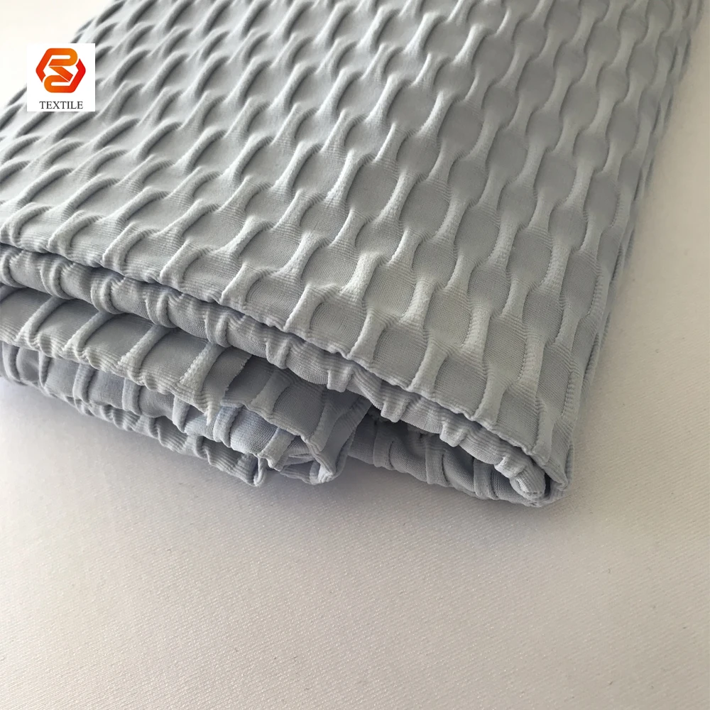 Жаккардовая трикотажная ткань для йоги из полиэстера и спандекса