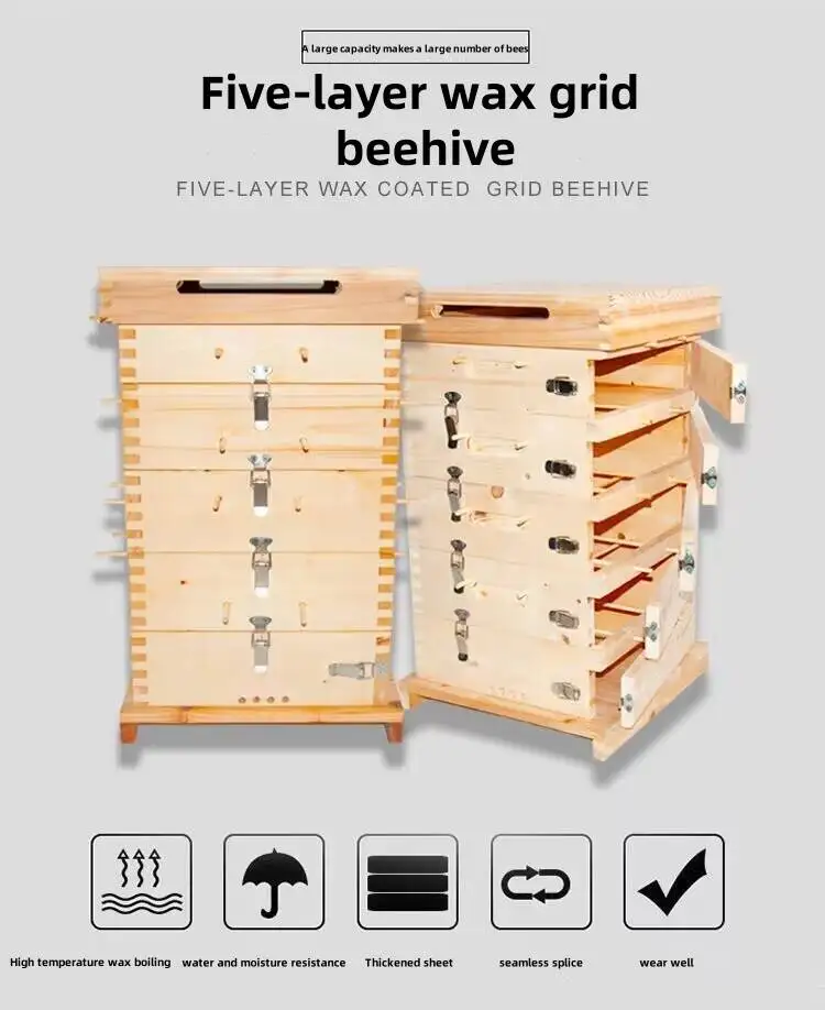 Automatic Self-flowing Bee Hive Apiculture Beekeeping Beehive